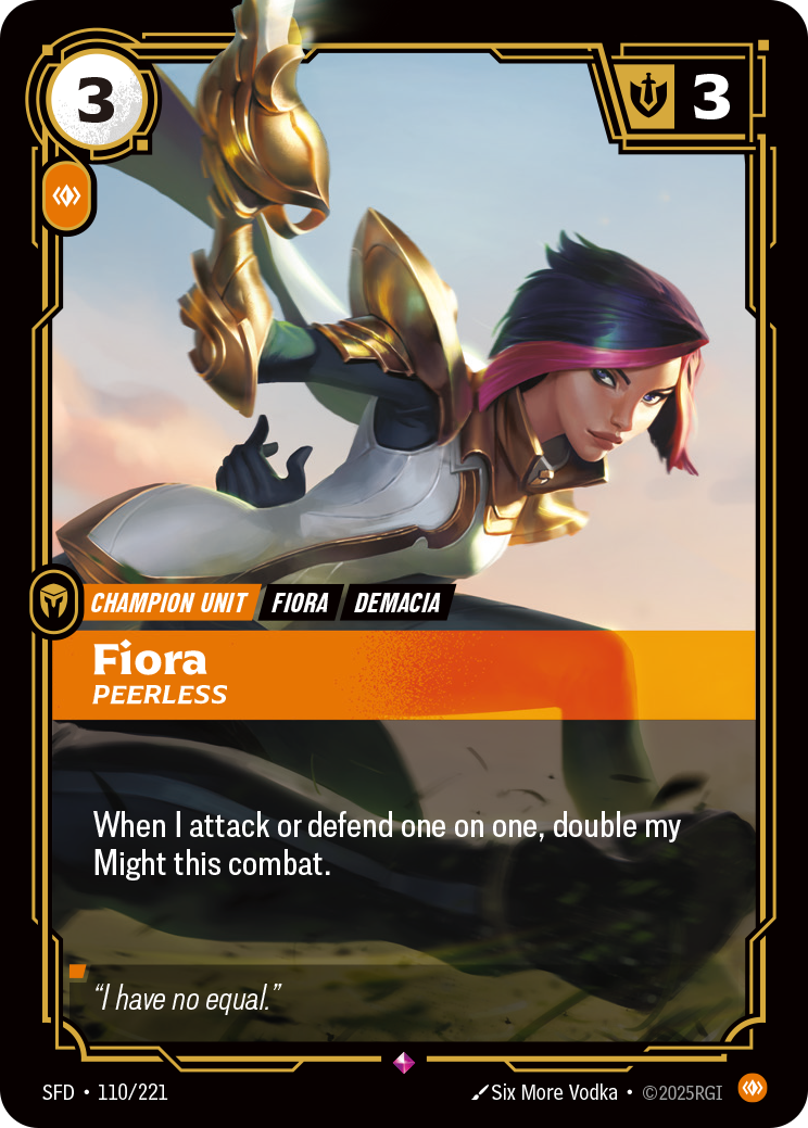 Fiora, Peerless - SFD-110/221