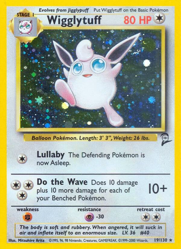 Wigglytuff - 19/130 - Rare Holo (Inglés Foil NM)