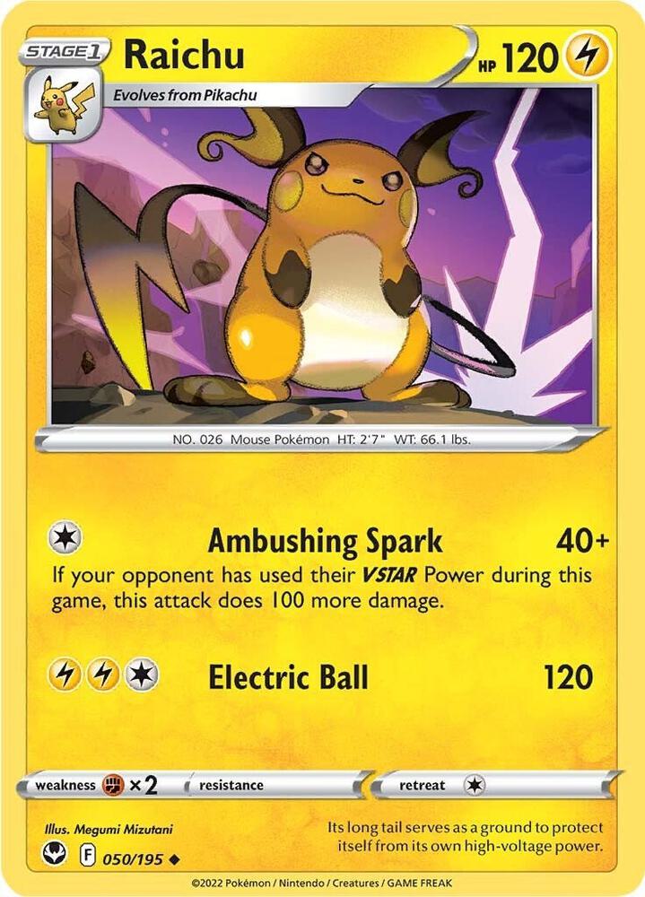 Raichu - 050/195 - Uncommon (Inglés NM)