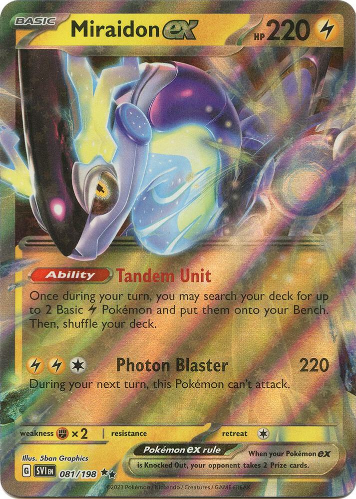 Miraidon ex - 081/198 - Double Rare (Inglés Foil NM)
