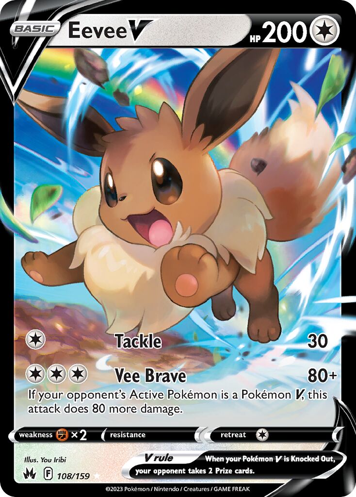 Eevee V - 108/159 - Holo Rare V (Español Foil NM)