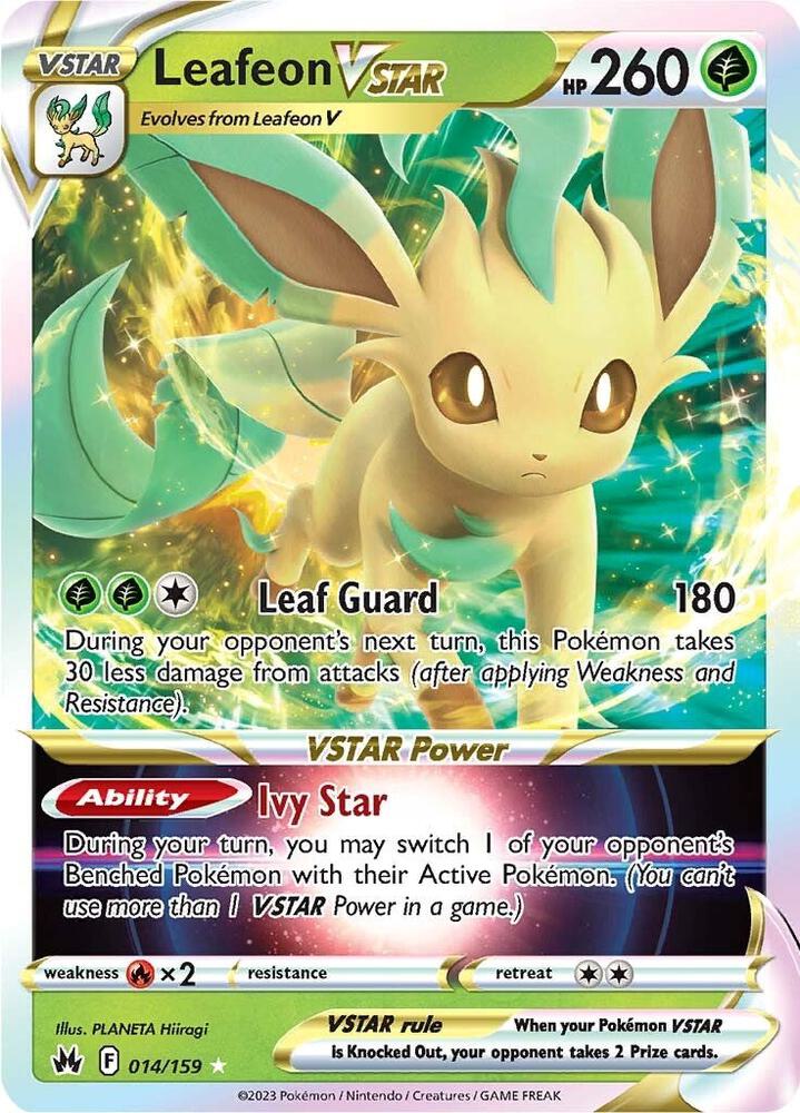 Leafeon VSTAR - 014/159 - Holo Rare VSTAR (Inglés Foil NM)