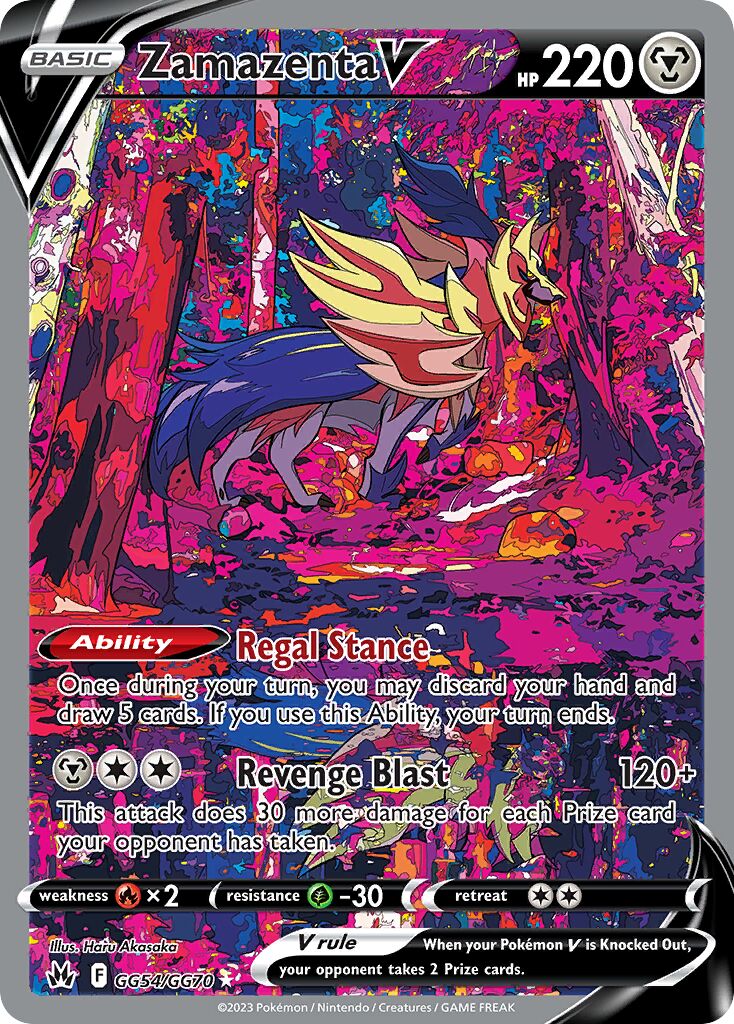 Zamazenta V - GG54/GG70 - Holo Rare V (Español Foil NM)