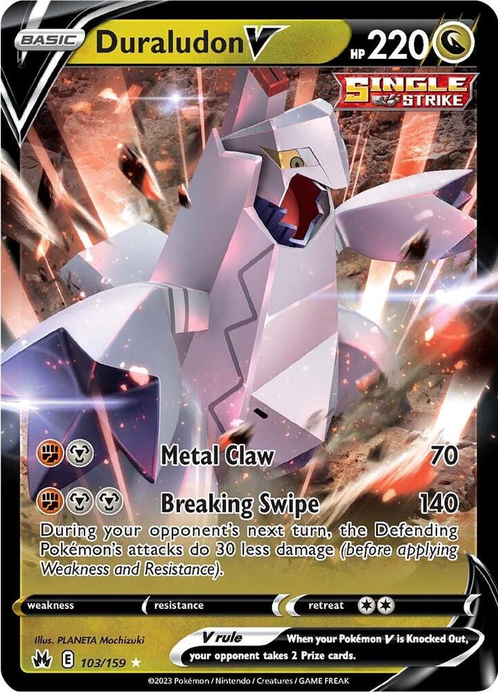 Duraludon V - 103/159 - Holo Rare V (Español Foil NM)