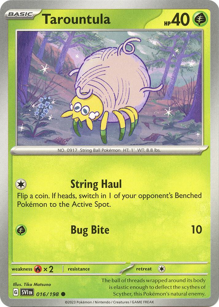 Tarountula - 016/198 - Common (Inglés Reverse Holo NM)