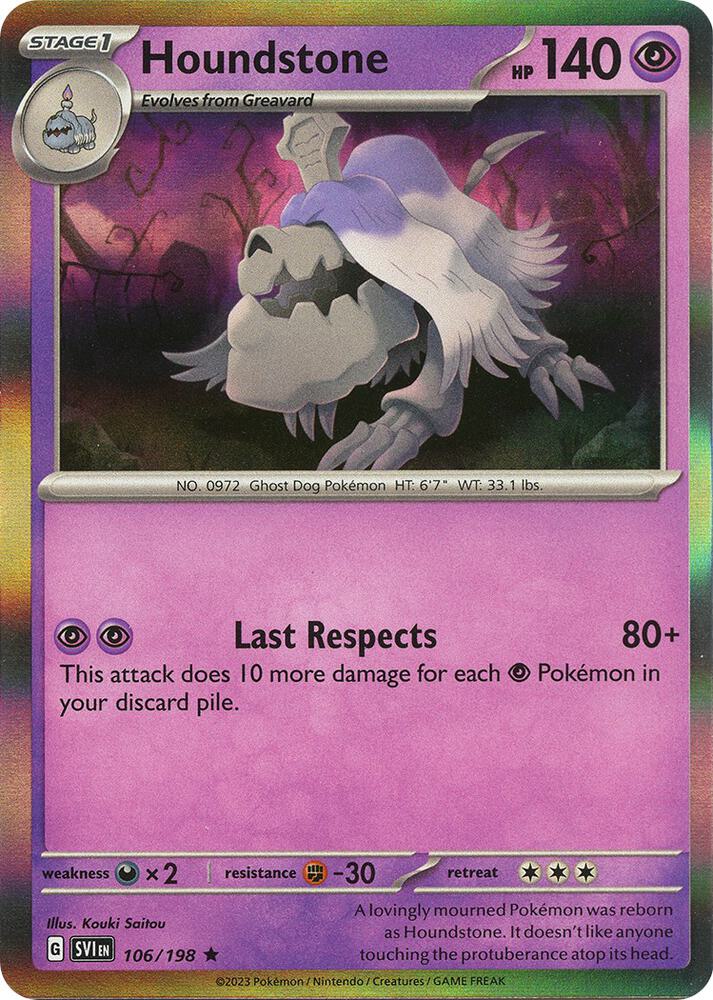 Houndstone - 106/198 - Rare (Español Foil NM)