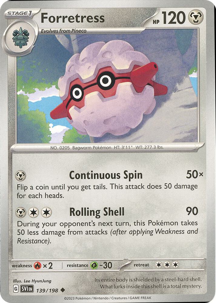Forretress - 139/198 - Uncommon (Español NM)