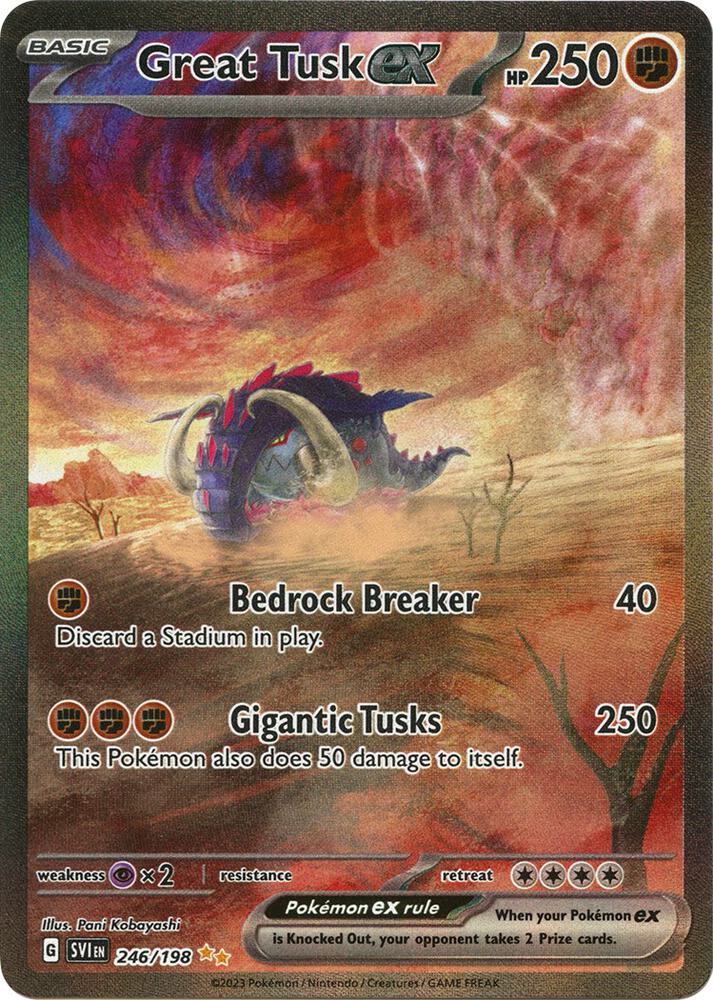 Great Tusk ex - 246/198 - Special Illustration Rare (Inglés Foil NM)