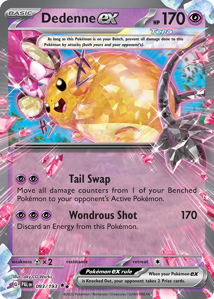 Dedenne ex - 093/193 - Double Rare (Inglés Foil NM)