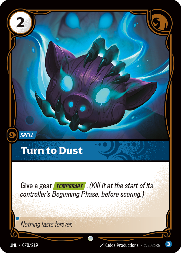 Turn to Dust - 070/219