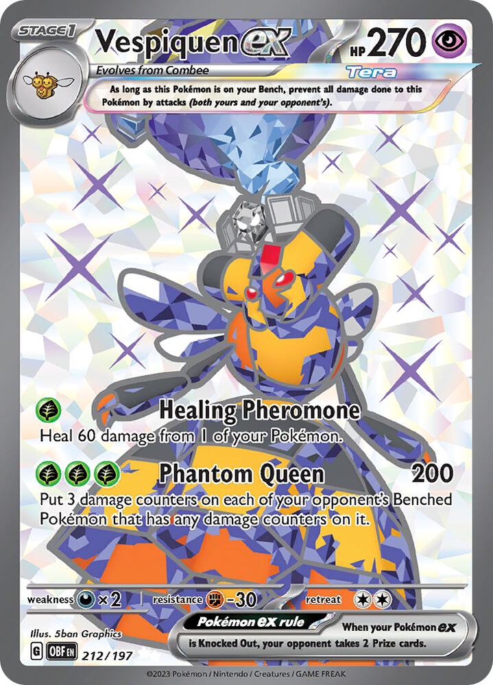 Vespiquen ex - 212/197 - Ultra Rare (Español Foil NM)