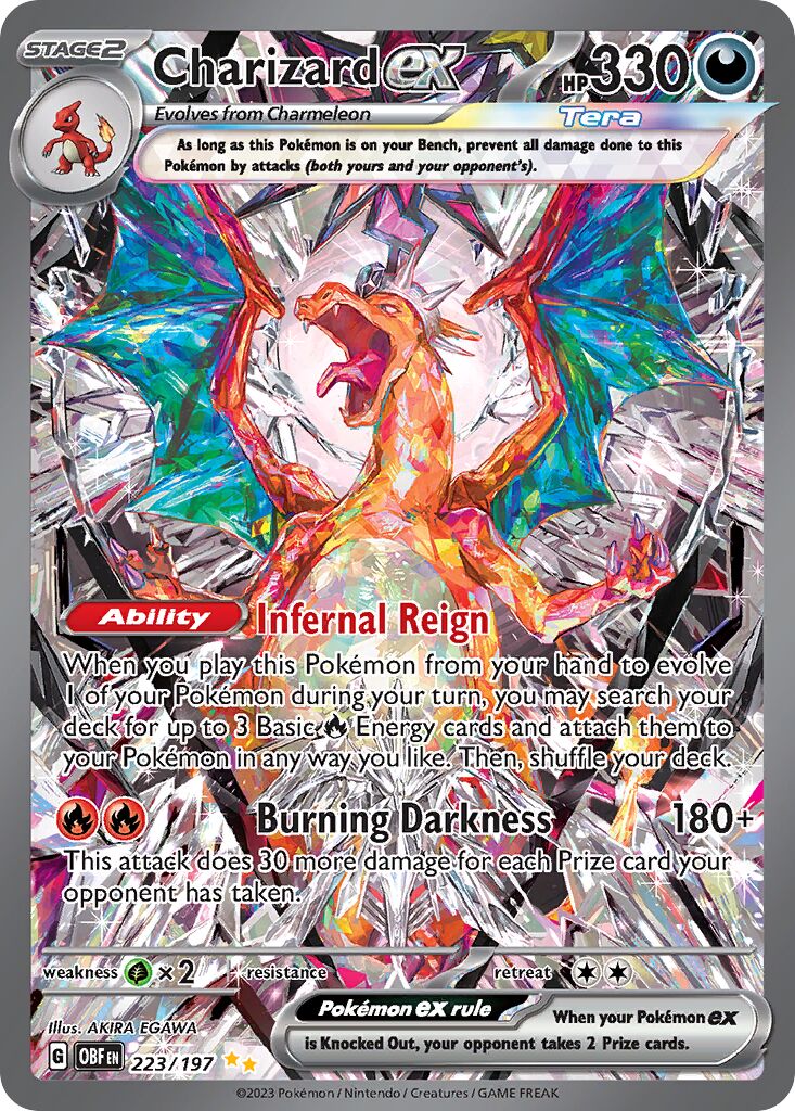 Charizard ex - 223/197 - Special Illustration Rare (Inglés Foil NM)