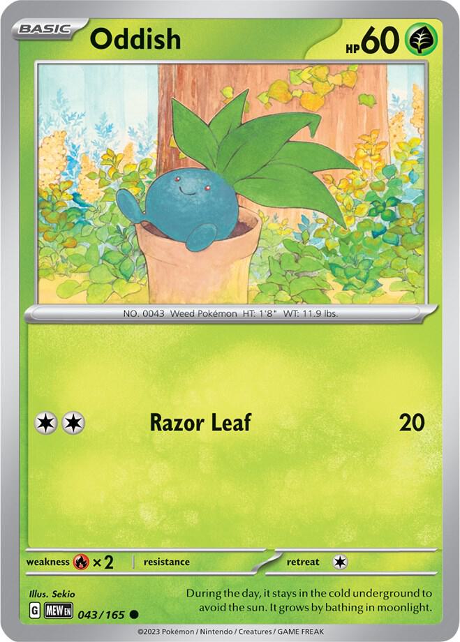 Oddish - 043/165 - Common (Español NM)
