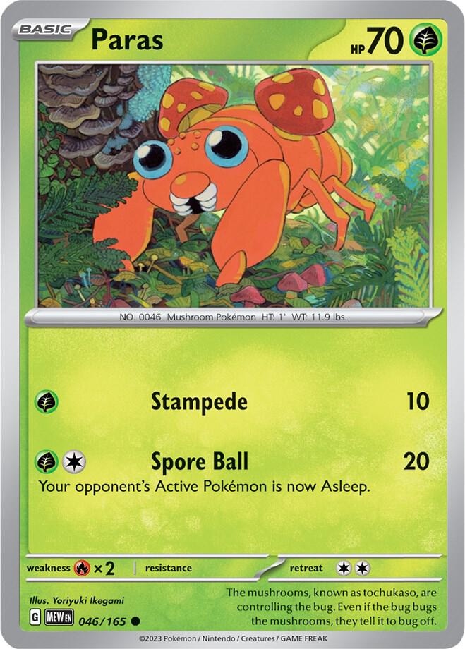 Paras - 046/165 - Common (Español NM)