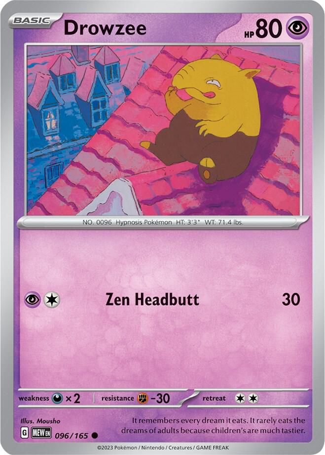 Drowzee - 096/165 - Common (Español NM)