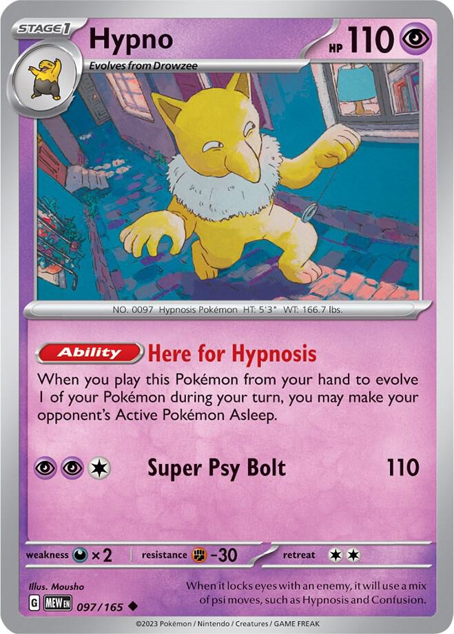 Hypno - 097/165 - Uncommon (Español NM)