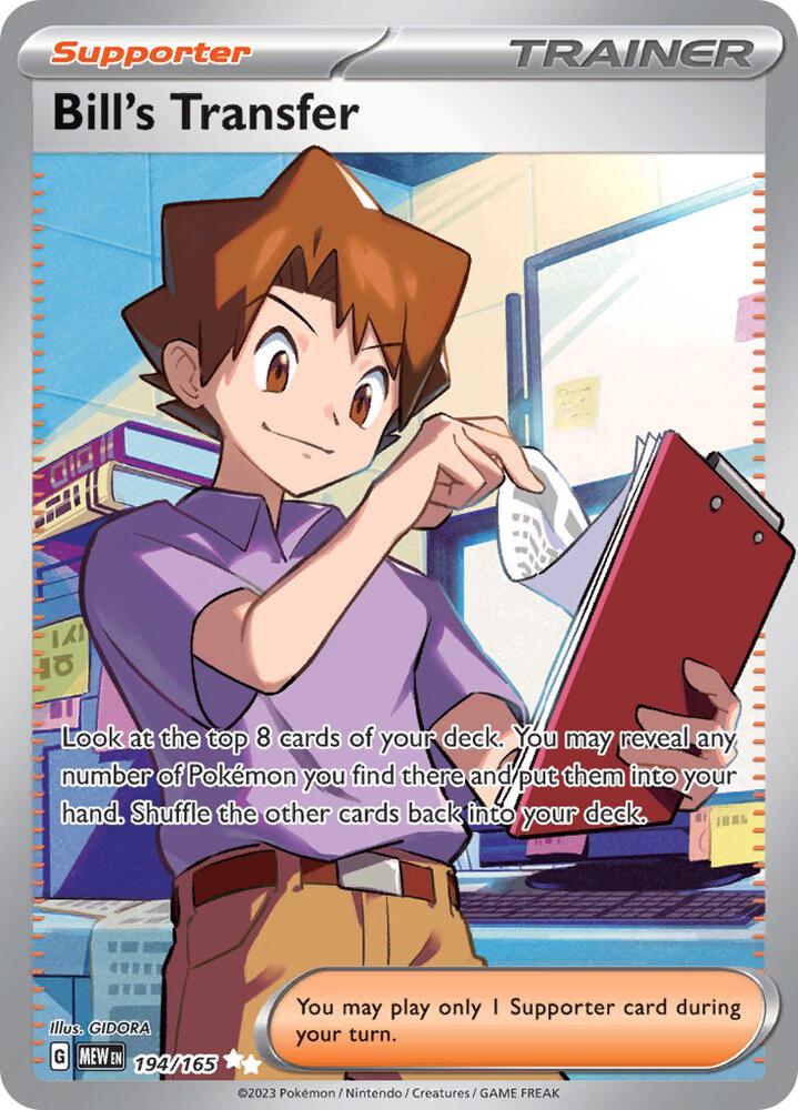 Bill's Transfer - 194/165 - Ultra Rare (Inglés Foil NM)