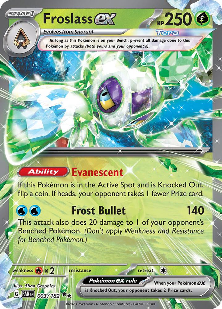 Froslass ex - 003/182 - Double Rare (Inglés Foil NM)