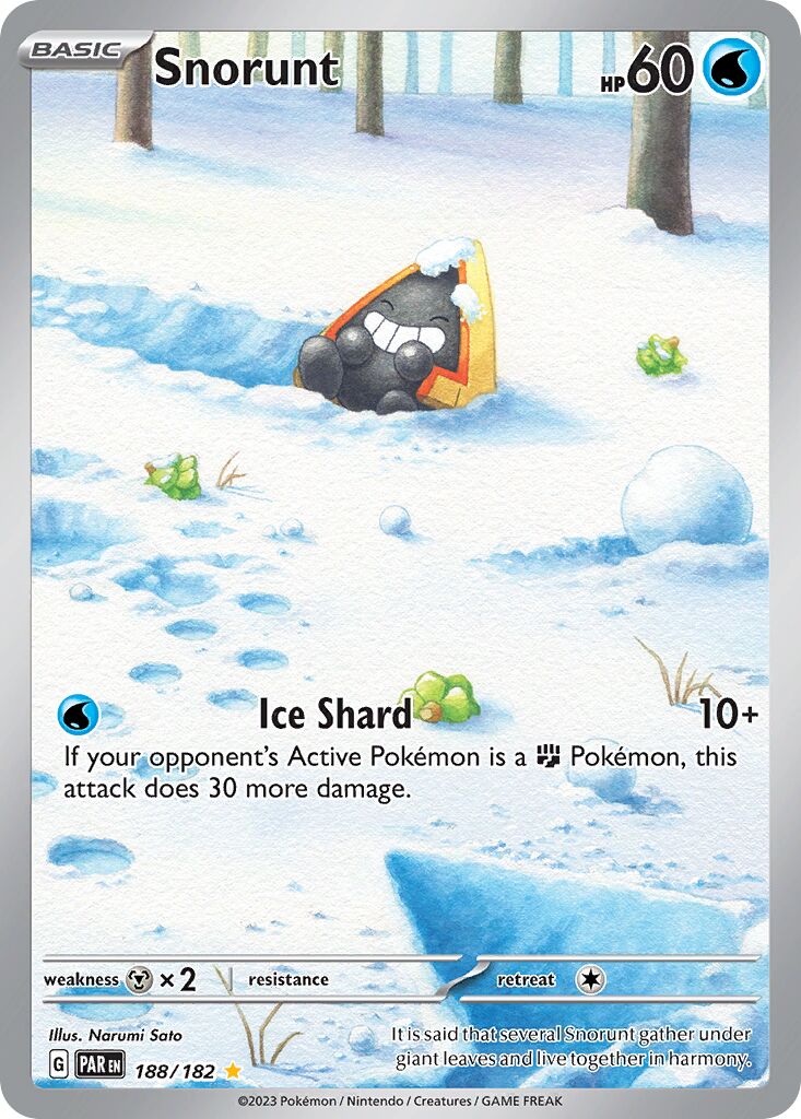 Snorunt - 188/182 - Illustration Rare (Español Foil NM)