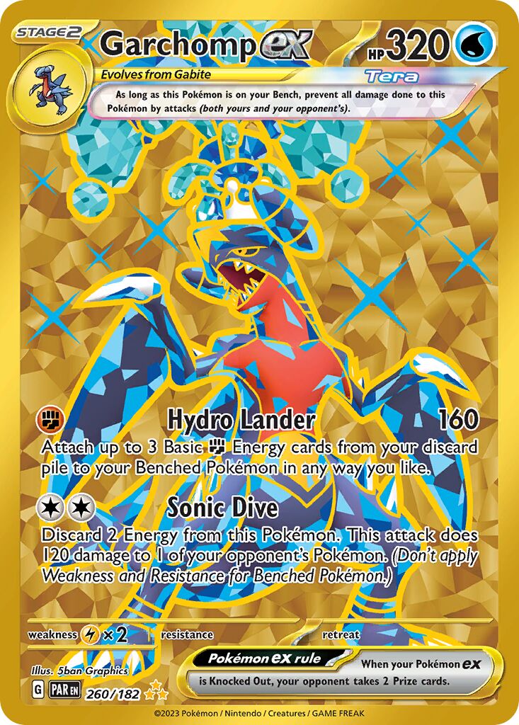 Garchomp ex - 260/182 - Hyper Rare (Inglés Foil NM)