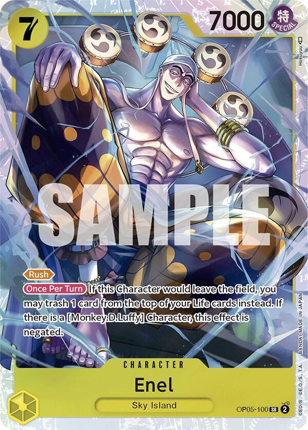 Enel (100) - OP05-100 - Super Rare Foil (Inglés Foil NM)