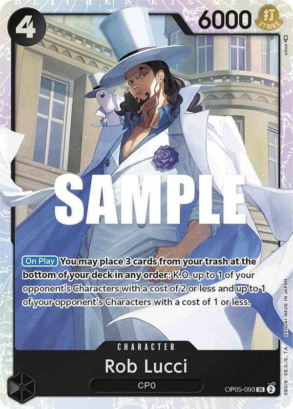 Rob Lucci (093) - OP05-093 - Super Rare Foil (Inglés Foil NM)