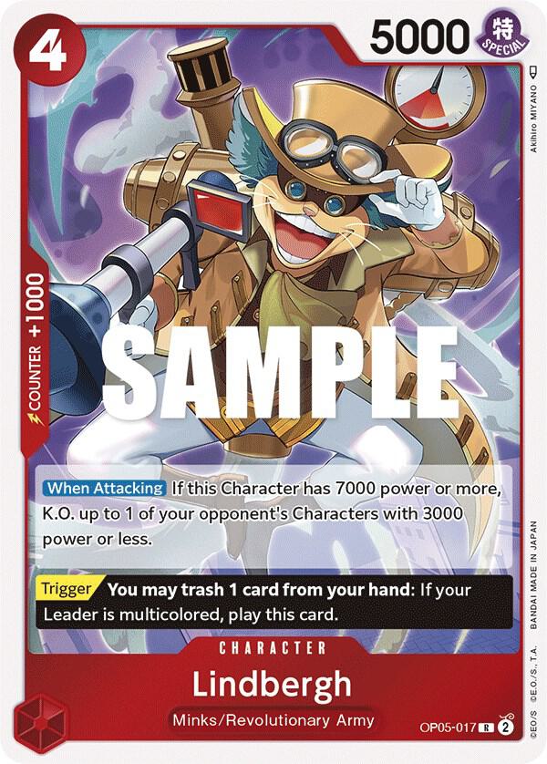 Lindbergh - OP05-017 - Rare Foil (Inglés Foil NM)