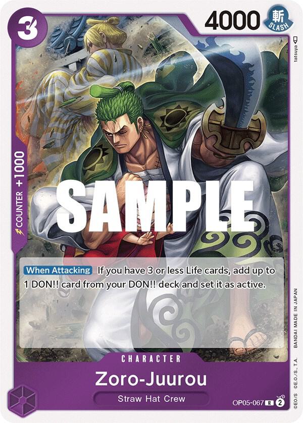 Zoro-Juurou - OP05-067 - Rare Foil (Inglés Foil NM)