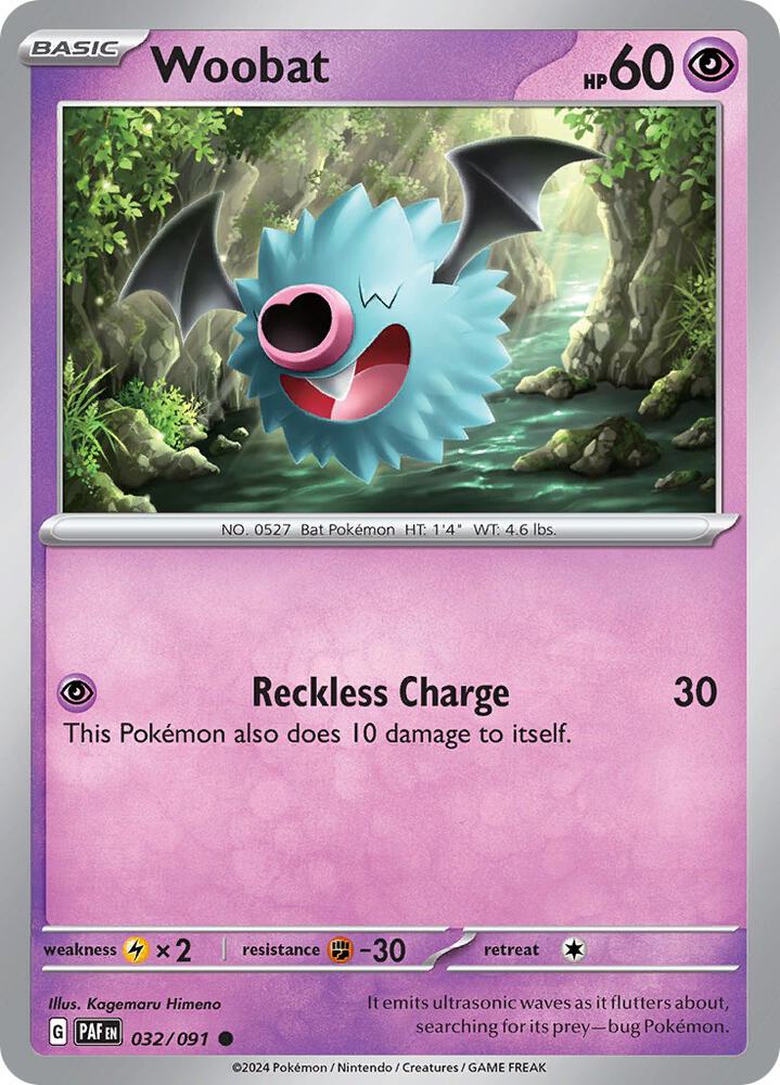 Woobat - 032/091 - Common (Inglés NM)