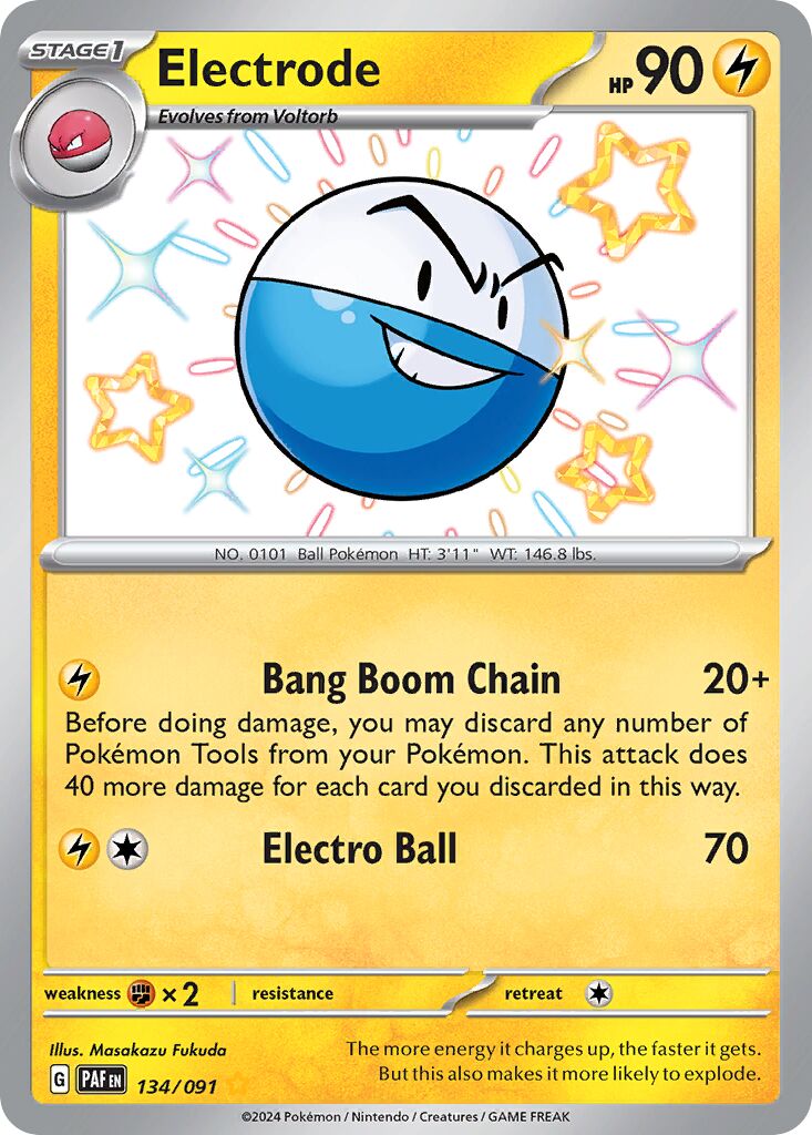 Electrode - 134/091 - Shiny Rare (Inglés Foil NM)