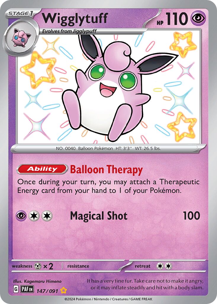 Wigglytuff - 147/091 - Shiny Rare (Español Foil NM)