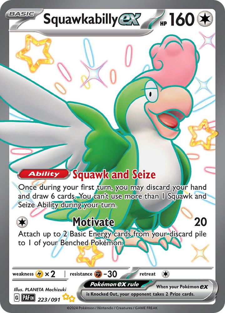 Squawkabilly ex - 223/091 - Shiny Ultra Rare (Inglés Foil NM)