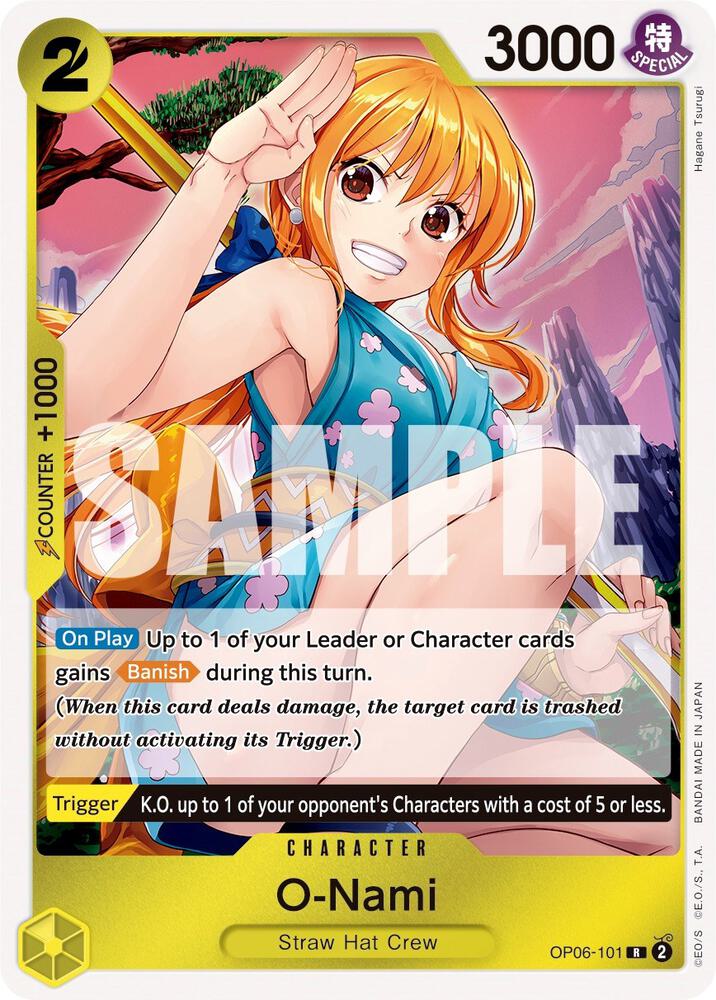O-Nami - OP06-101 - Rare Foil (Inglés Foil NM)