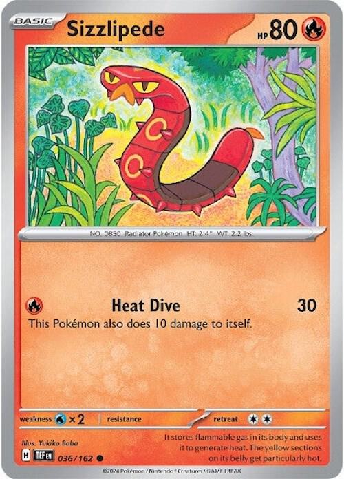 Sizzlipede - 036/162 - Common (Inglés NM)