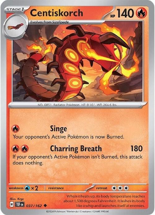 Centiskorch - 037/162 - Uncommon (Inglés NM)