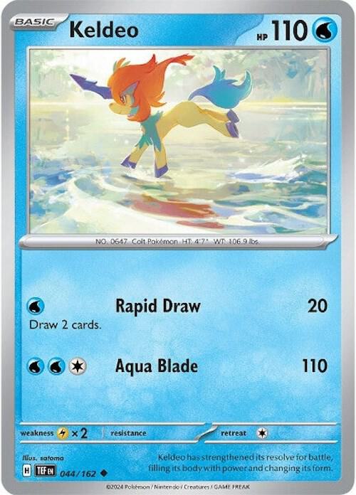 Keldeo - 044/162 - Uncommon (Español Reverse Holo NM)