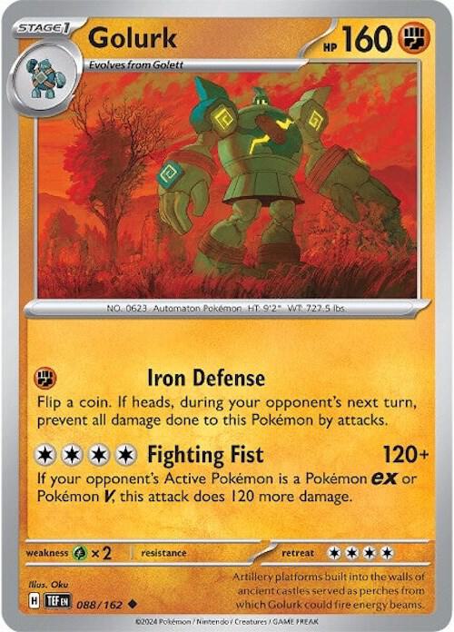 Golurk - 088/162 - Uncommon (Inglés Reverse Holo NM)