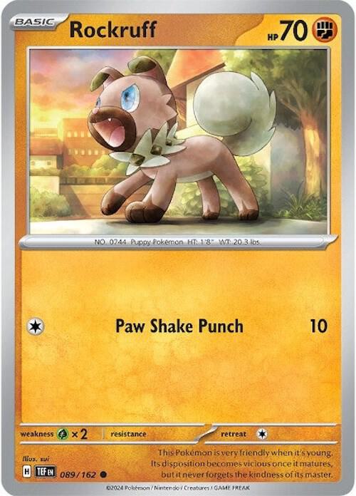 Rockruff - 089/162 - Common (Inglés NM)