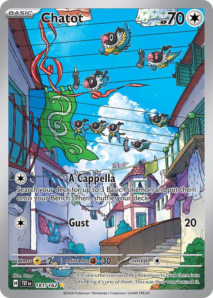 Chatot - 181/162 - Illustration Rare (Inglés Foil NM)
