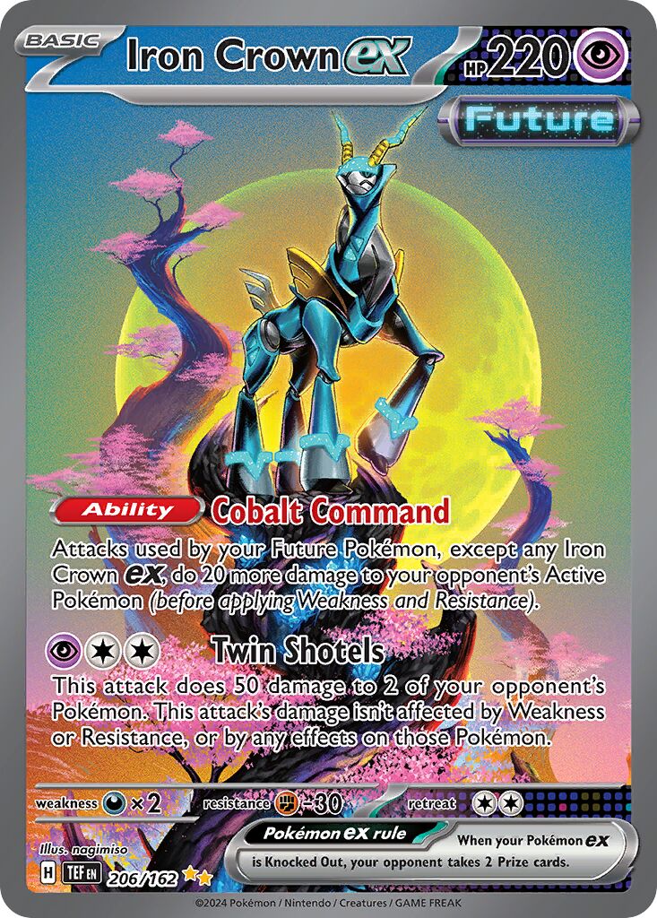Iron Crown ex - 206/162 - Special Illustration Rare (Inglés Foil NM)