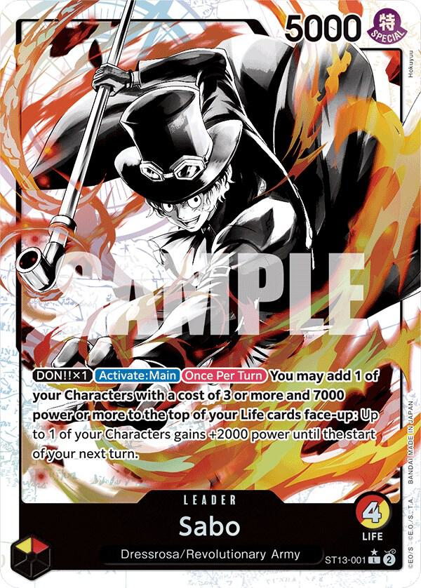 Sabo (001) (Parallel) - ST13-001 - Leader Foil (Inglés Foil NM)