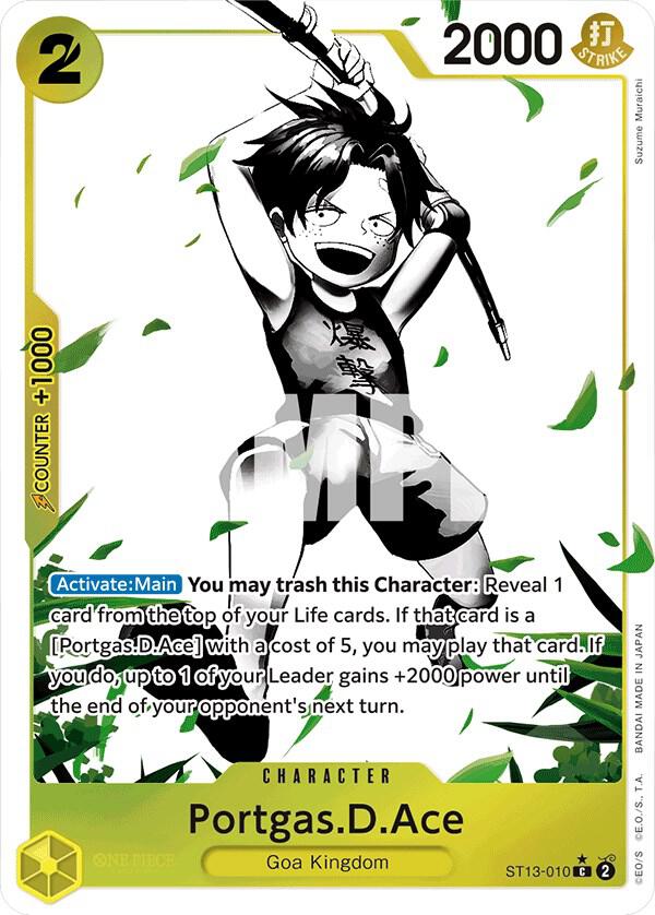 Portgas.D.Ace (010) (Parallel) - ST13-010 - Common Foil (Inglés Foil NM)
