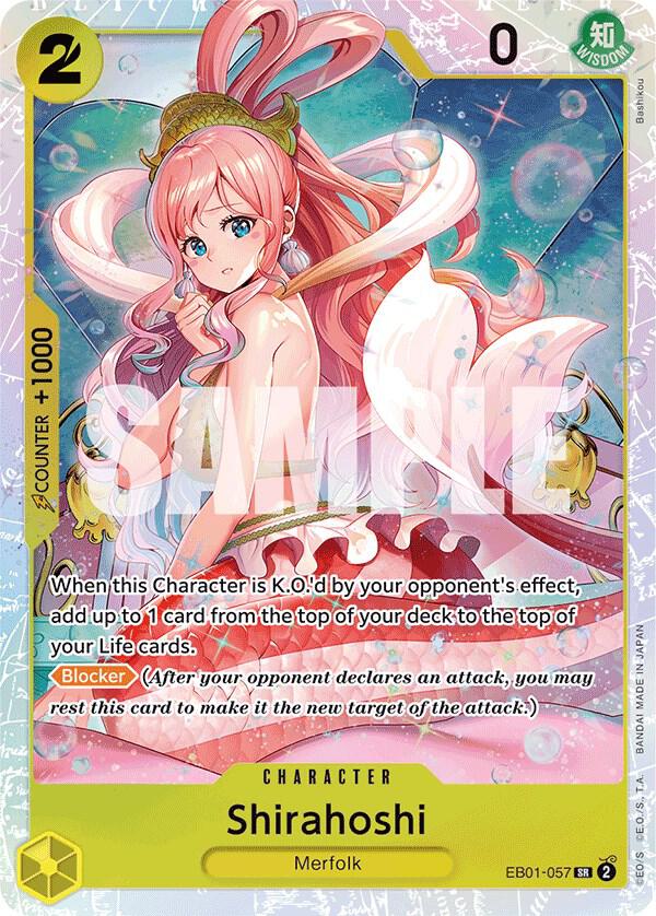 Shirahoshi - EB01-057 - Super Rare Foil (Inglés Foil NM)