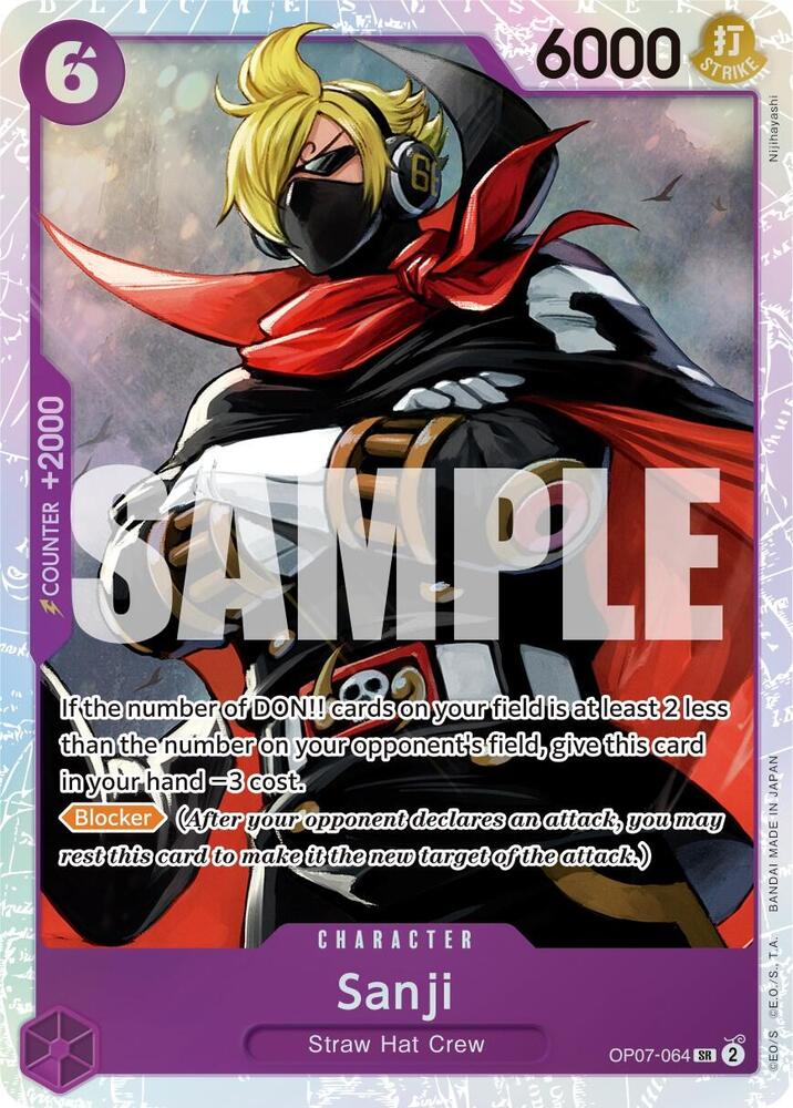 Sanji - OP07-064 - Super Rare Foil (Inglés Foil NM)