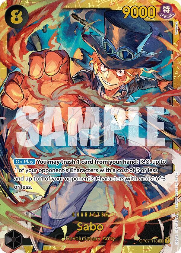 Sabo - OP07-118 - Secret Rare Foil (Inglés Foil NM)