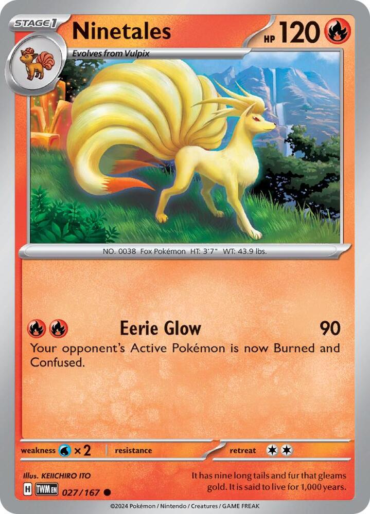 Ninetales - 027/167 - Common (Inglés NM)