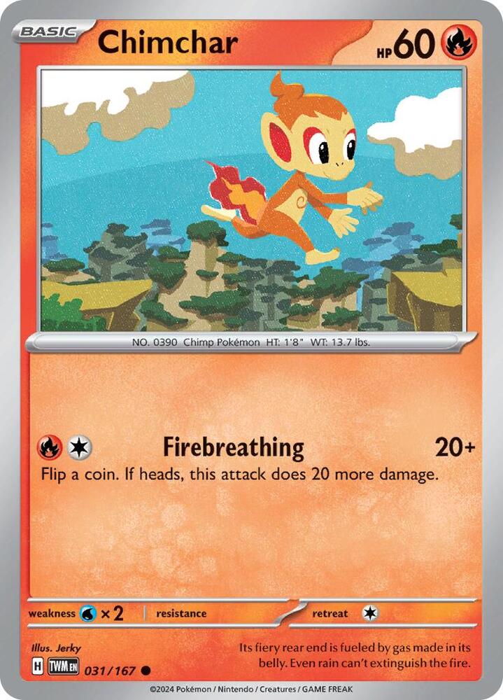 Chimchar - 031/167 - Common (Inglés NM)