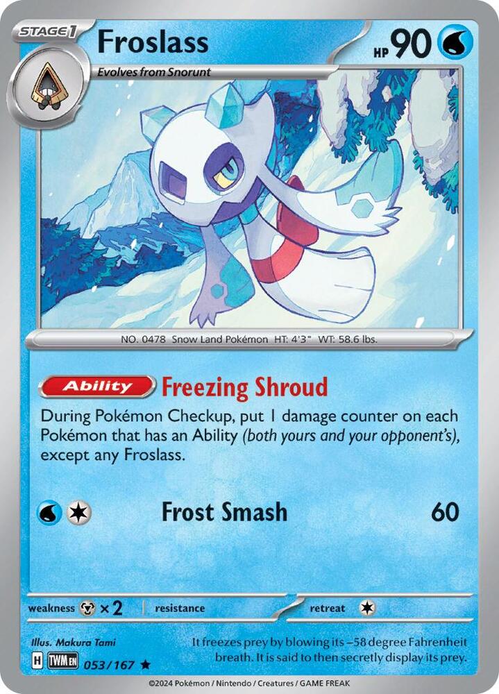 Froslass - 053/167 - Rare (Inglés Foil NM)