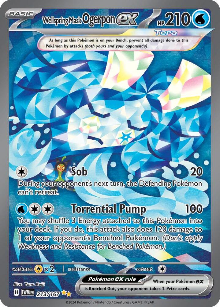 Wellspring Mask Ogerpon ex - 213/167 - Special Illustration Rare (Inglés Foil NM)