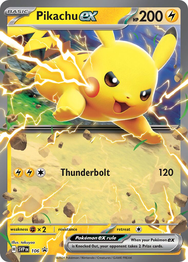 Pikachu ex - 106 - Promo (Inglés Foil NM)